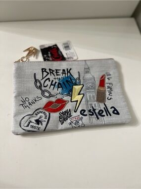 Cruella Gray 'Break the Chain' Graphic Zip Pouch